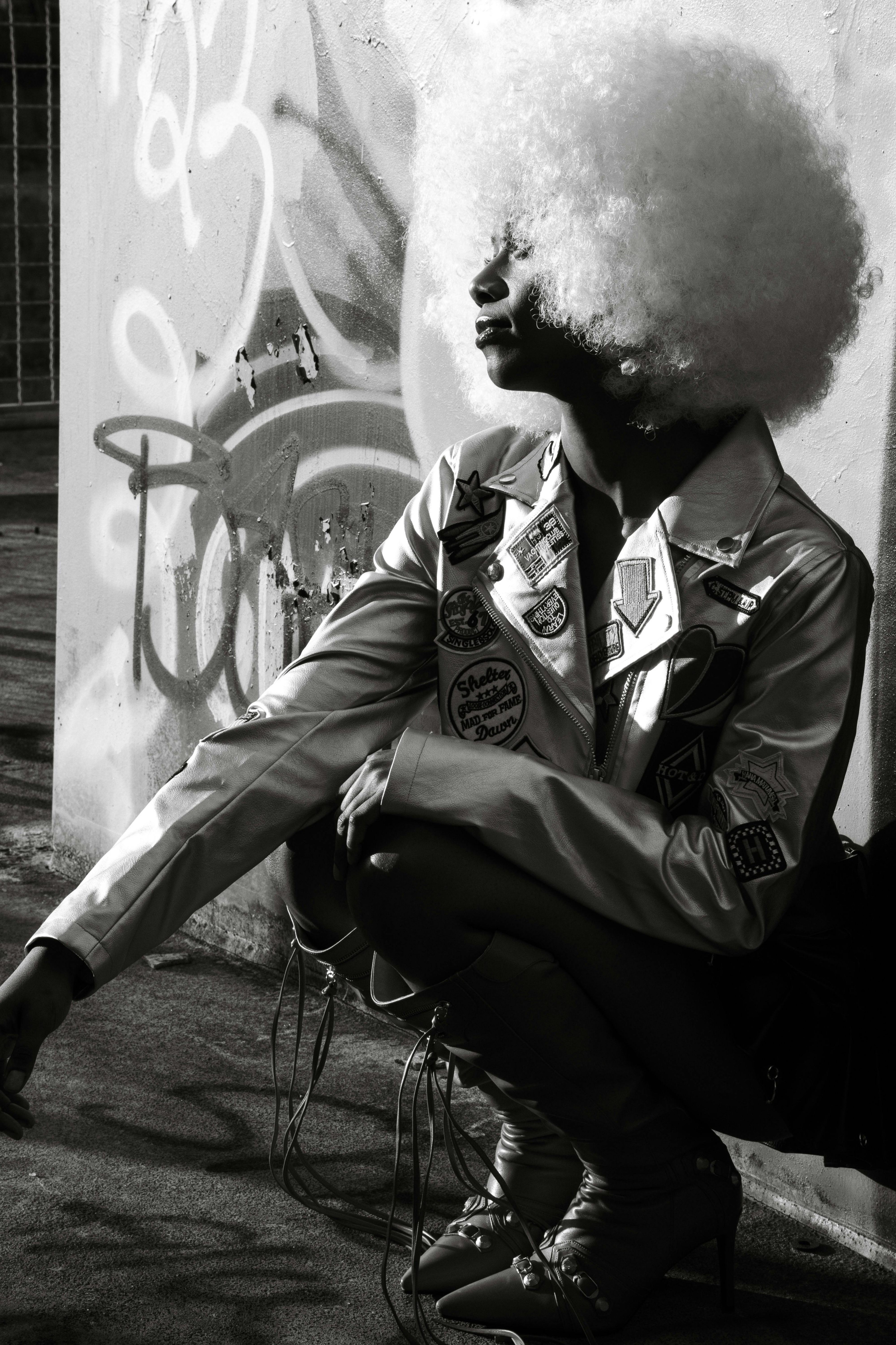 Anele M fashion editorial studio look